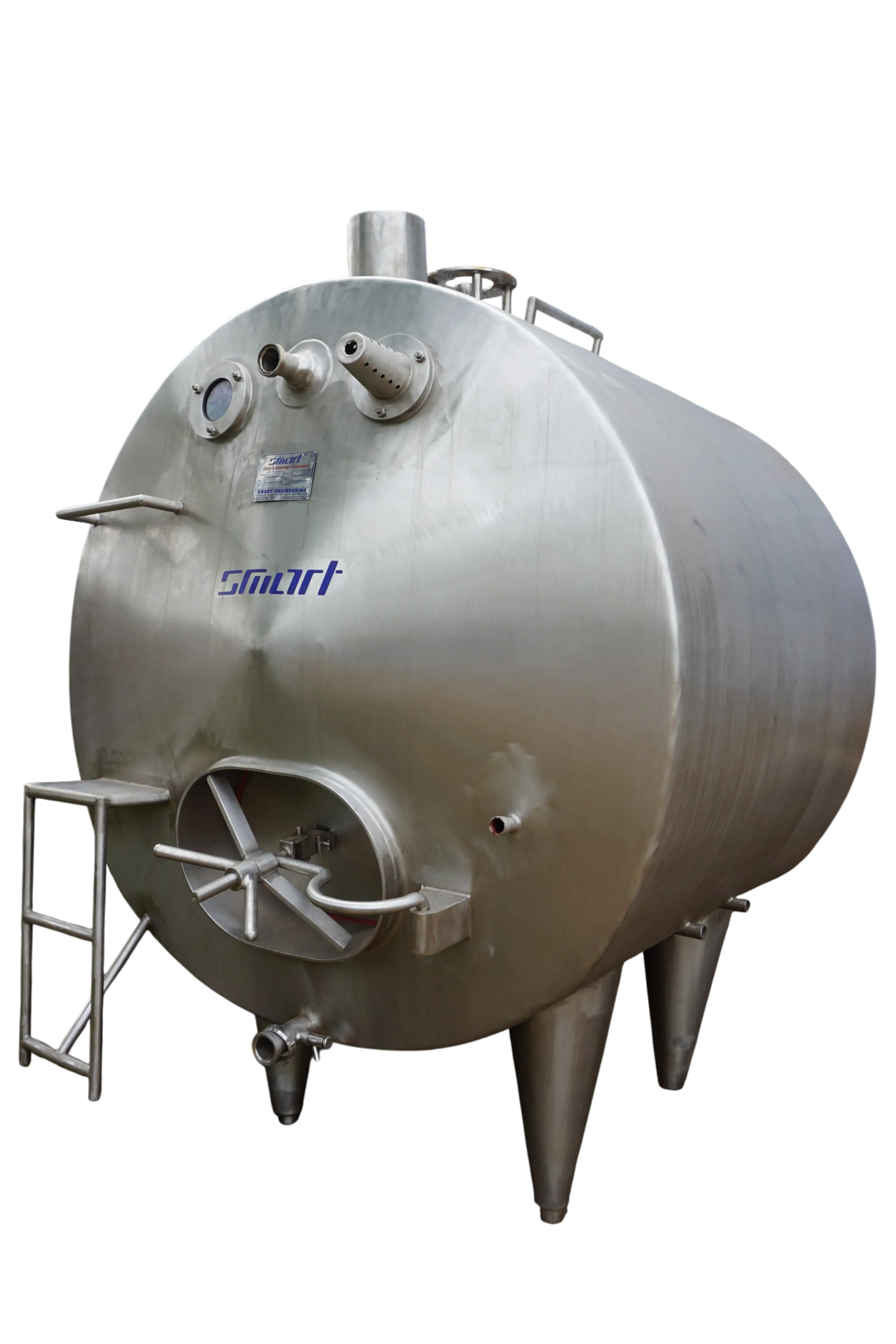 SMART Horizontal Milk Storage Tank 2000Ltrs-Single
