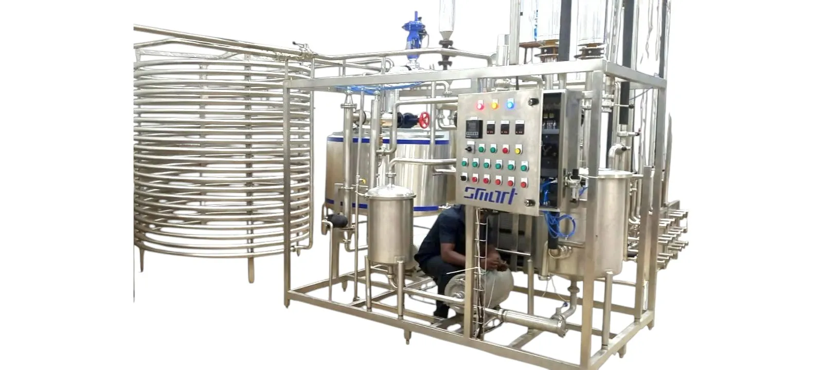 SMART SEMCP-2K Skid Mounted Milk Cum Curd Pasteuri