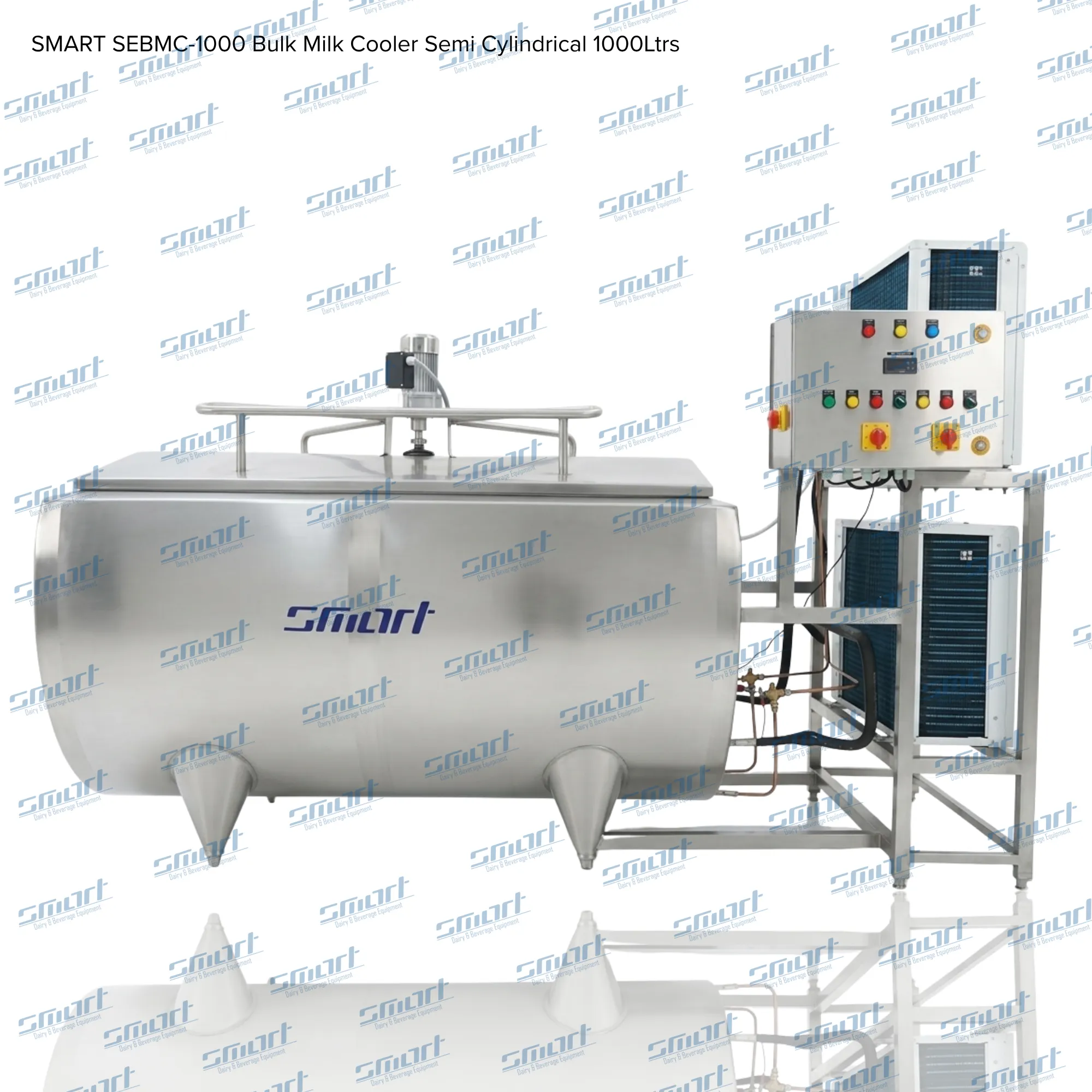 SMART SEBMC-1000 Bulk Milk Cooler Semi Cylindrical 1000Ltrs
